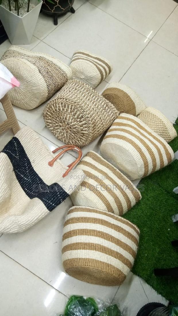 Baskets Brown and White Beautiful