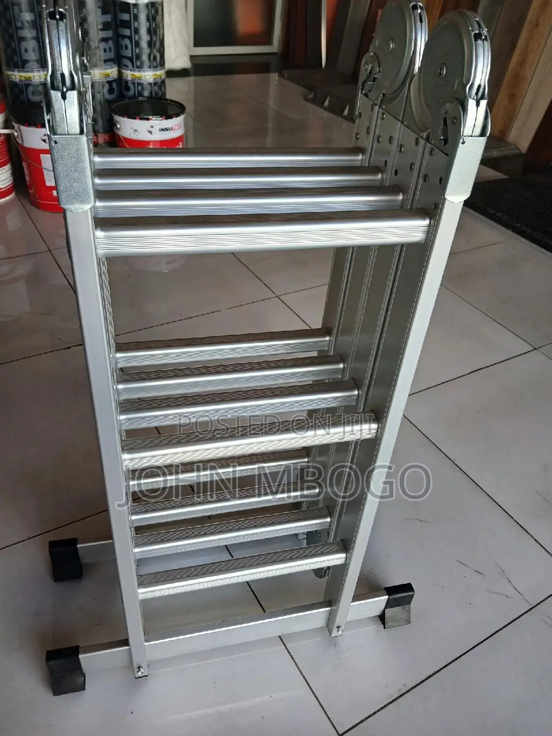 Foldable Aluminium Ladder 4x3