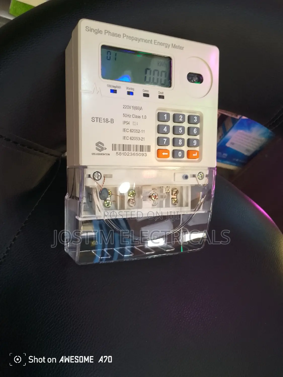 Single Phase Token Meter