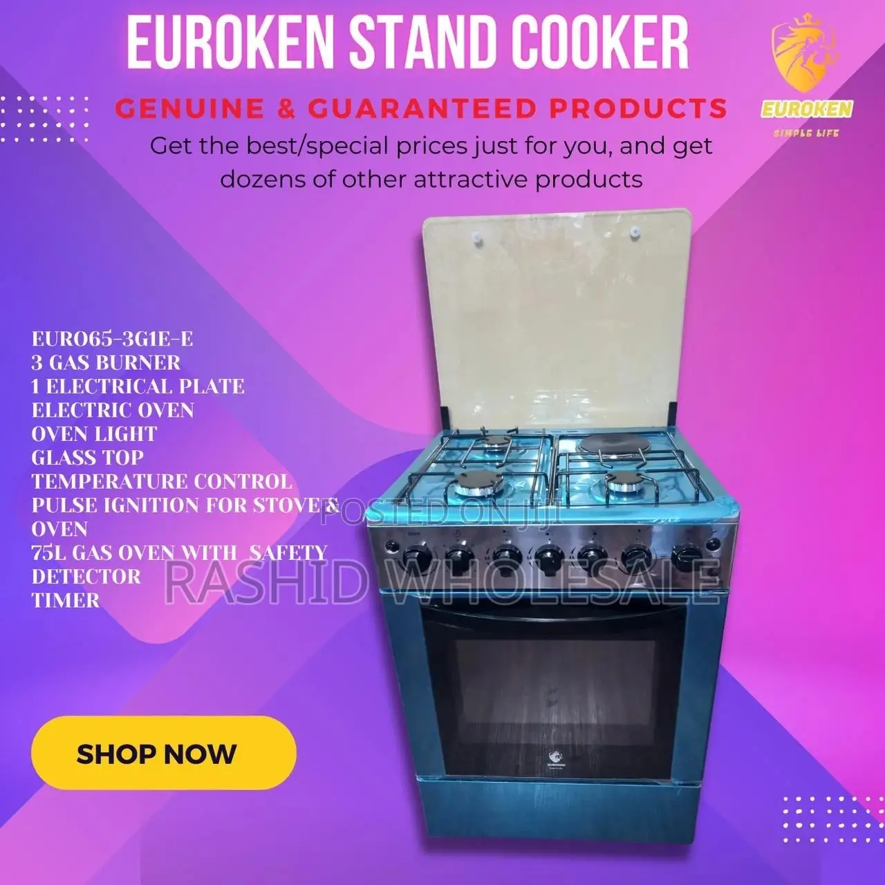Euroken 60*60 Standing Cooker