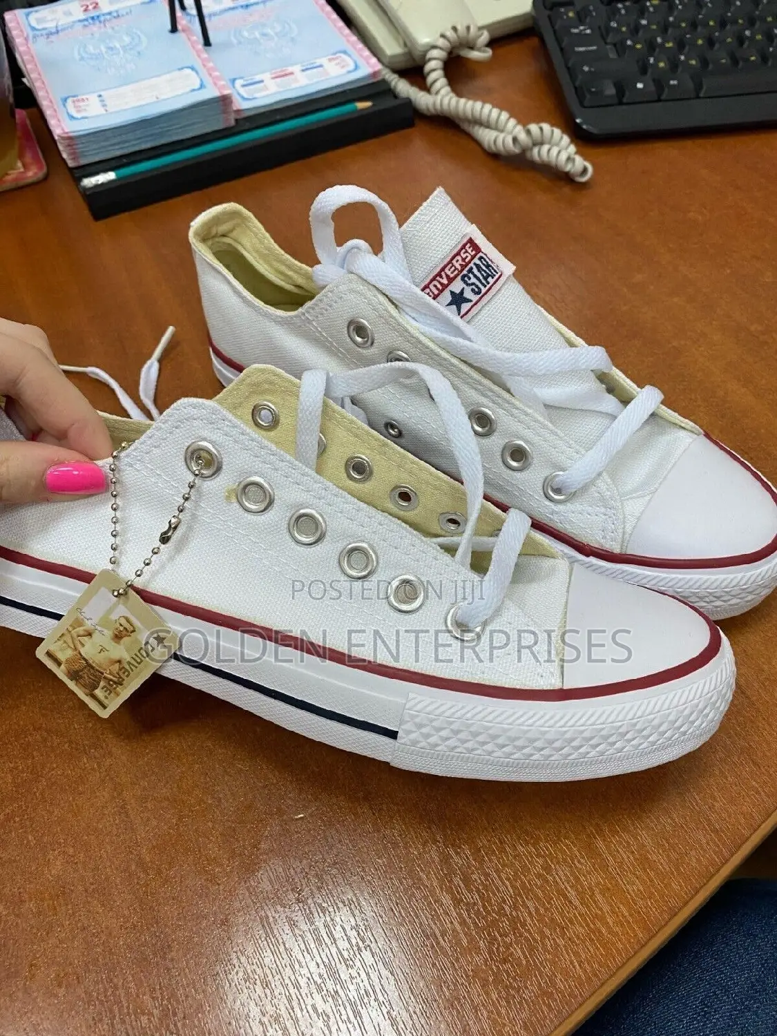 White Leather Converse 36-42