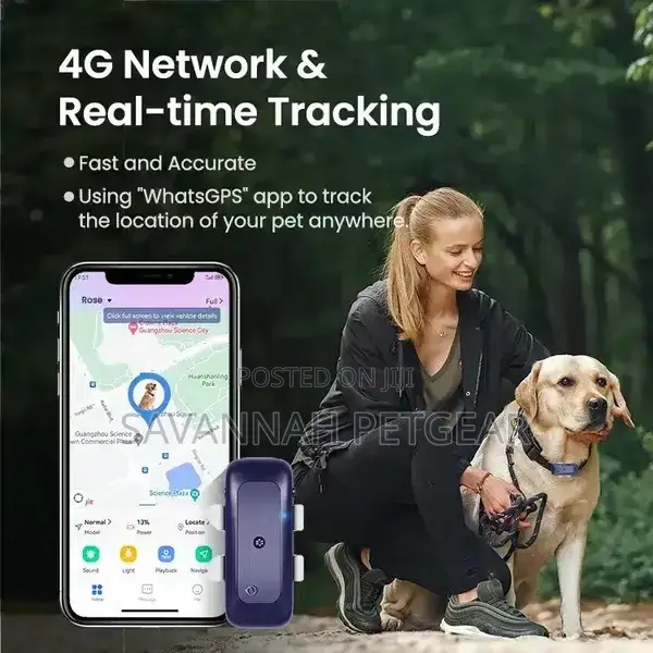 Seeworld Waterproof 4g GPS Pet Tracker With Geo-Fence