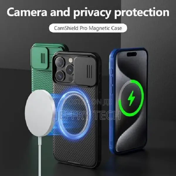 Nillkin for iPhone 15 Pro Max Case Magsafe Sliding Camera Co