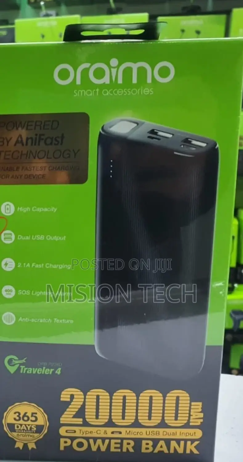 Oraimo OPB-P205D 20000mah Power Bank