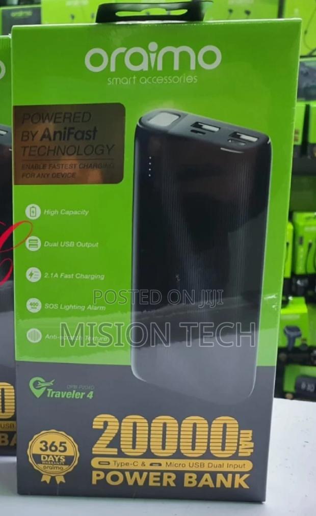 Oraimo OPB-P204D 20000mah Black Power Bank
