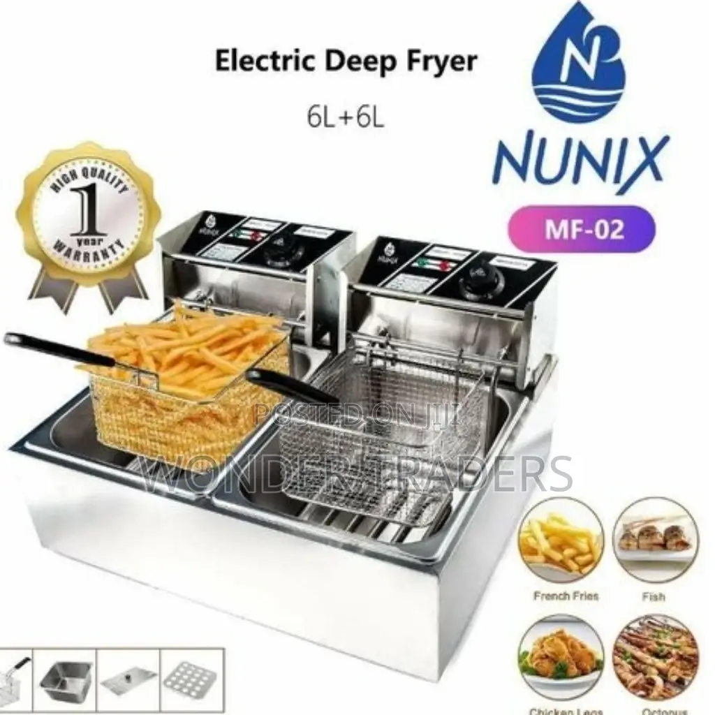 Double Deep Fryer 12litre