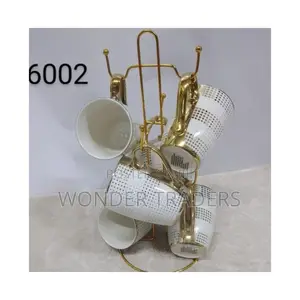6 PCS Golden Mugs ,Mugs