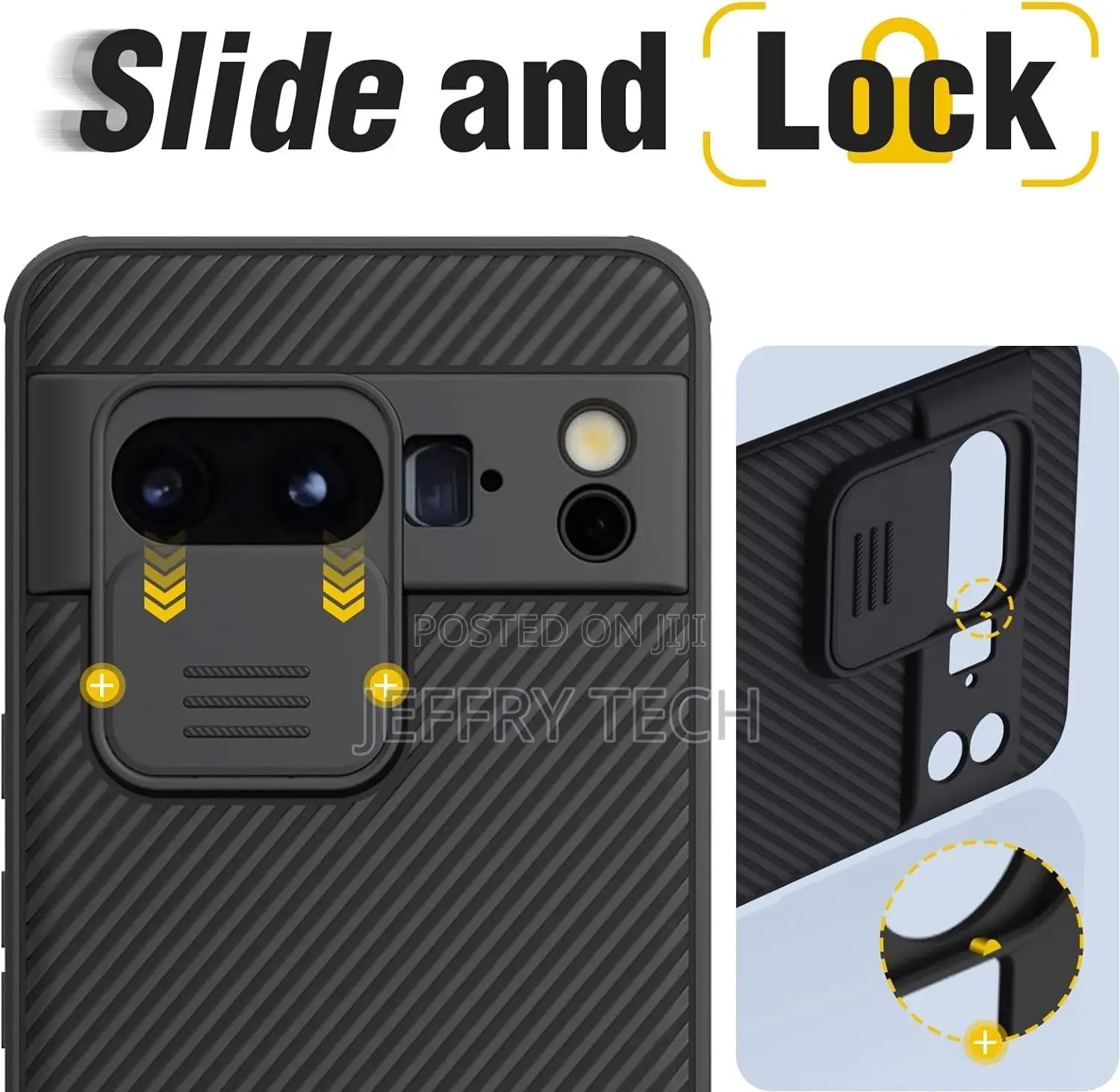 For Google Pixel 8 Pro Case [Slide Camera Cover Case][Ultima