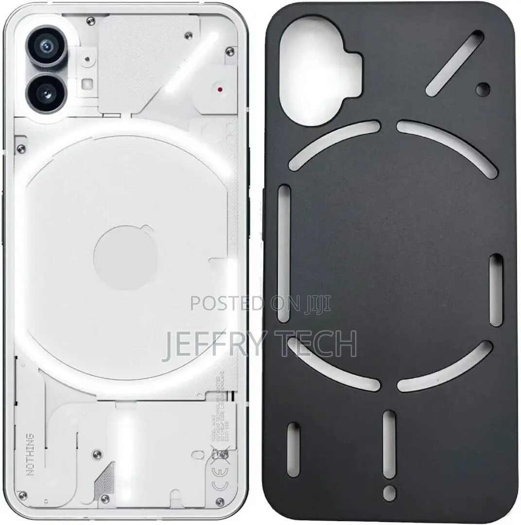 Nothing Phone (1) Case, Matte Black Shockproof Silicone Gel
