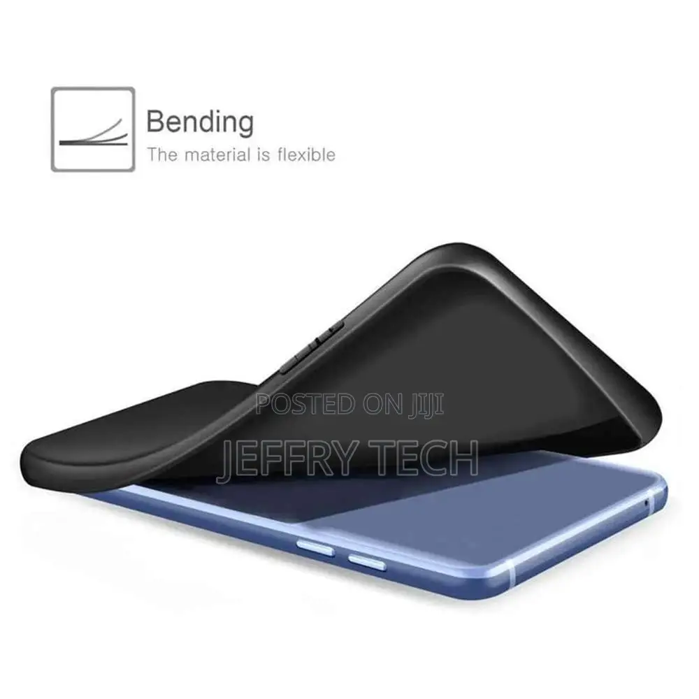 Nothing Phone (1) Case, Matte Black Shockproof Silicone Gel