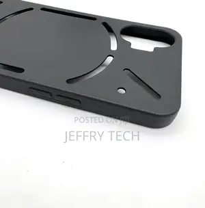 Nothing Phone (1) Case, Matte Black Shockproof Silicone Gel