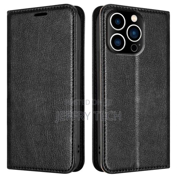 Apple iPhone 14 13 Pro Max Mini Case, Real Vintage Leather W - main view