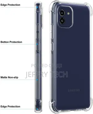 Samsung Galaxy A03 2022 Case Clear Shockproof Gel Phone Cove