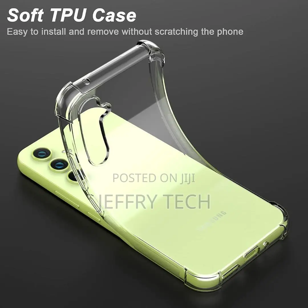 Samsung Galaxy A34 5G Case Clear Silicone Gel Phone Cover +