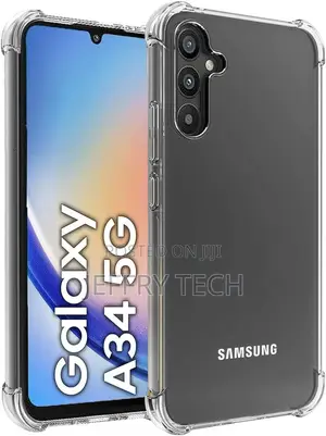 Samsung Galaxy A34 5G Case Clear Silicone Gel Phone Cover +