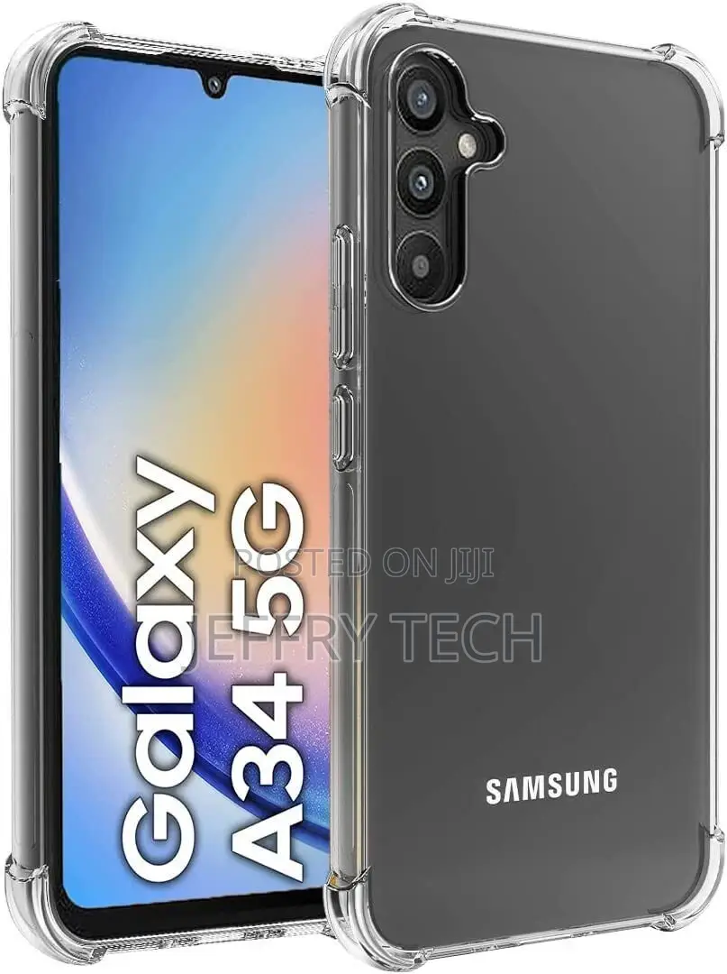 Samsung Galaxy A34 5G Case Clear Silicone Gel Phone Cover +