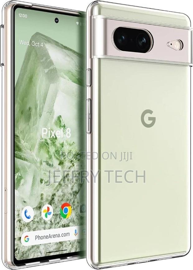 Google Pixel 8 Case, Slim Clear Silicone Shockproof Gel Pho - thumbnail 3