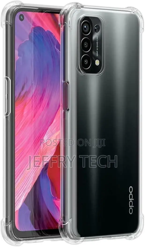 For OPPO A74 5G Case Cover, Clear Silicone Slim Armor Shockp
