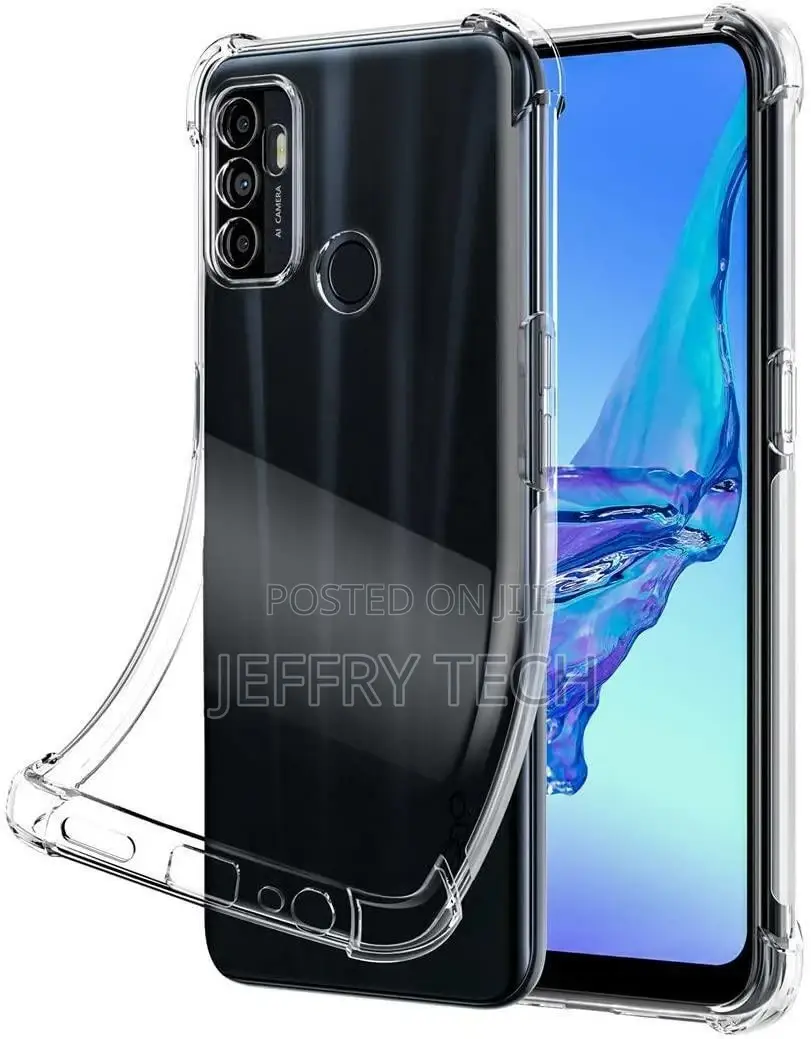 OPPO A53 Case, Clear Silicone Transparent Armour Shockproof