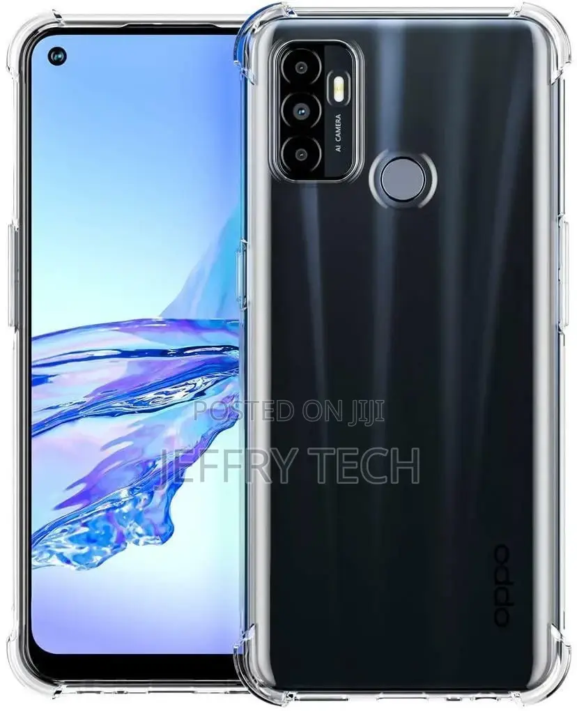 OPPO A53 Case, Clear Silicone Transparent Armour Shockproof