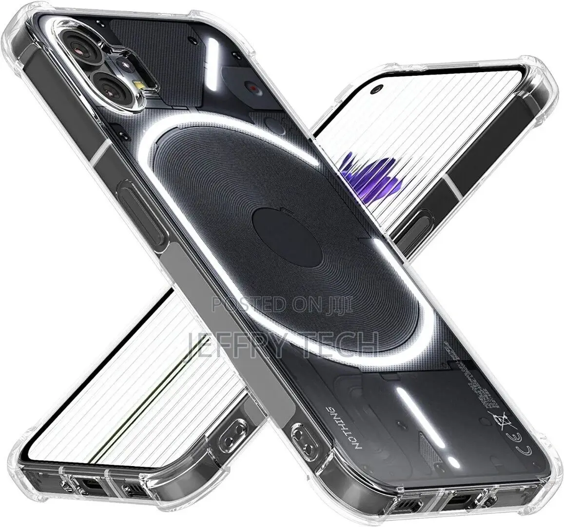 Nothing Phone 1 Case, Slim Clear Silicone Gel Phone Cover +