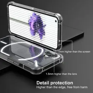 Nothing Phone 1 Case, Slim Clear Silicone Gel Phone Cover +