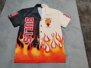 Designer Quality Bulls Palm Angel Drew Lv Mens Beach Shirts.