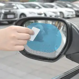 2pc Car Rearview Mirror Rainproof Film Set