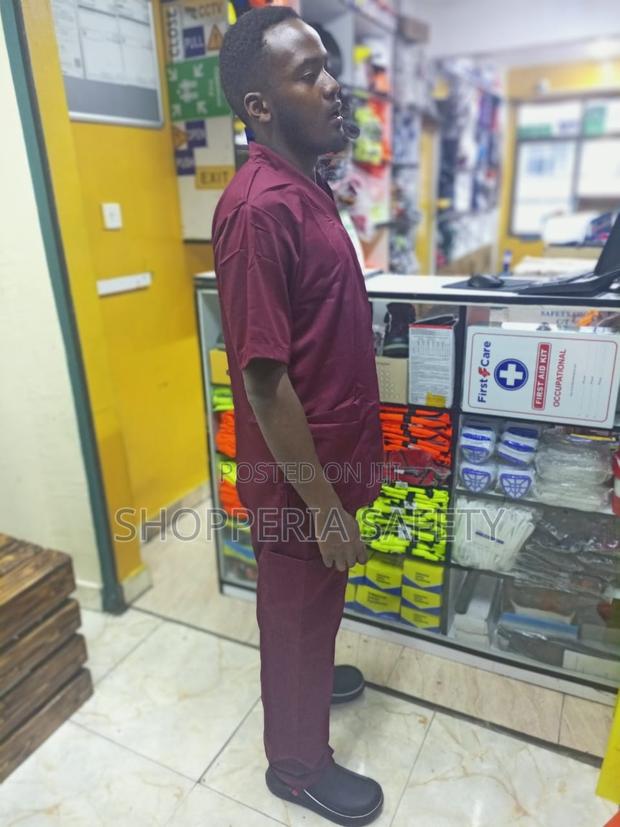 Maroon Cleaning Uniform - main view