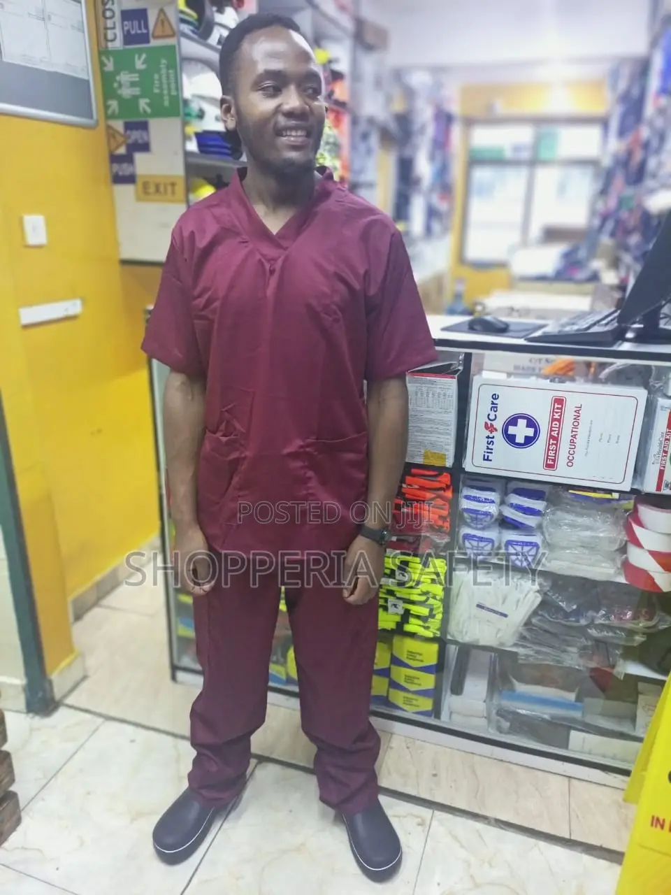 Maroon Cleaning Uniform