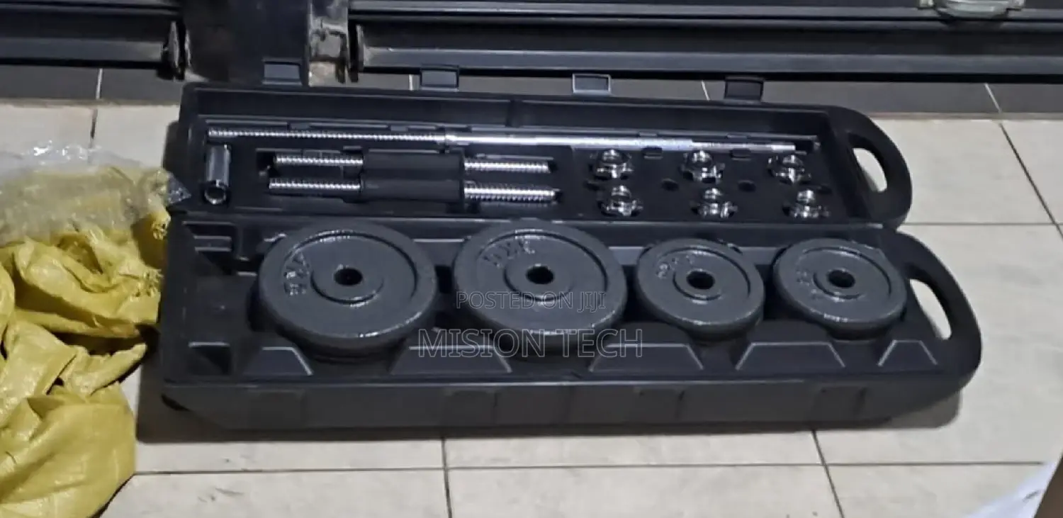 50kg York Barbell and Dumbbell Set – Cast Iron Weightlifting Kit 