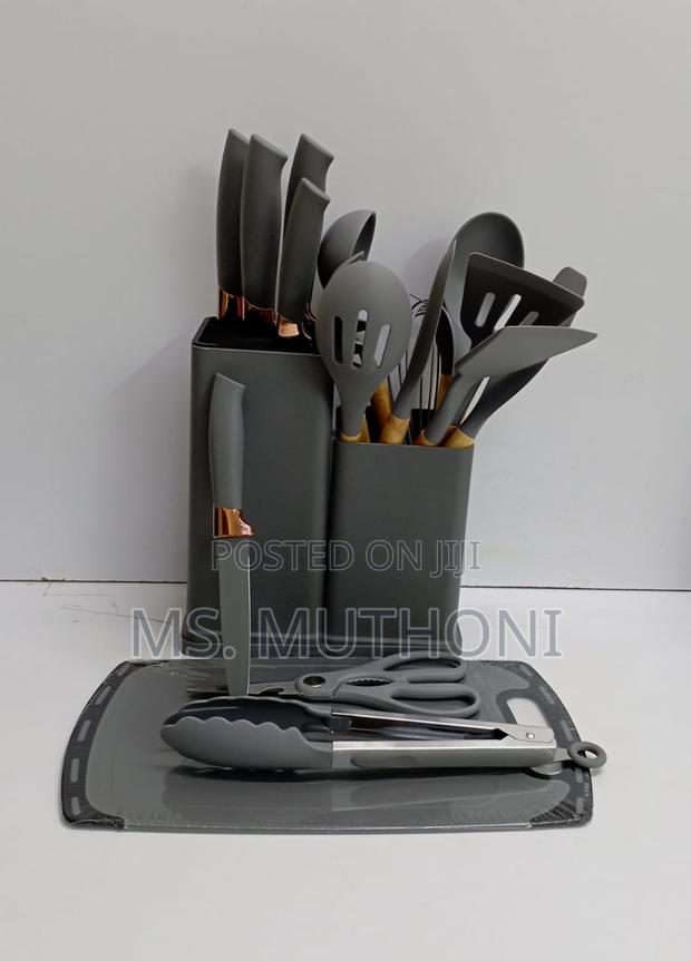 19PC Silicon Spoon Set + Knife Set + Bamboo NOW AVAILABLE* - thumbnail 3