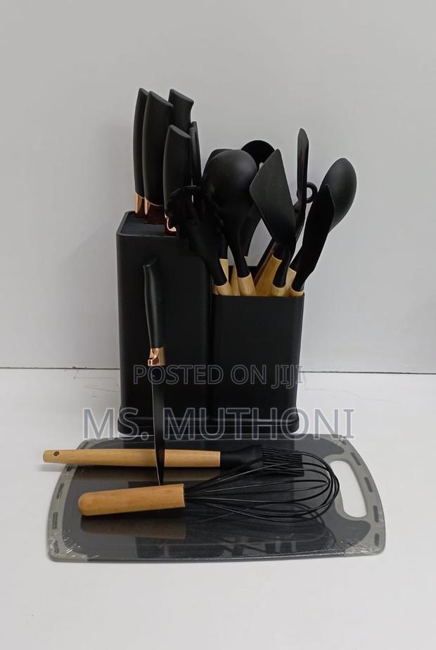 19PC Silicon Spoon Set + Knife Set + Bamboo NOW AVAILABLE* - thumbnail 4