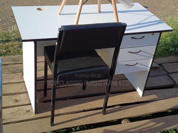 Waiting Chair and Office Desk - main view