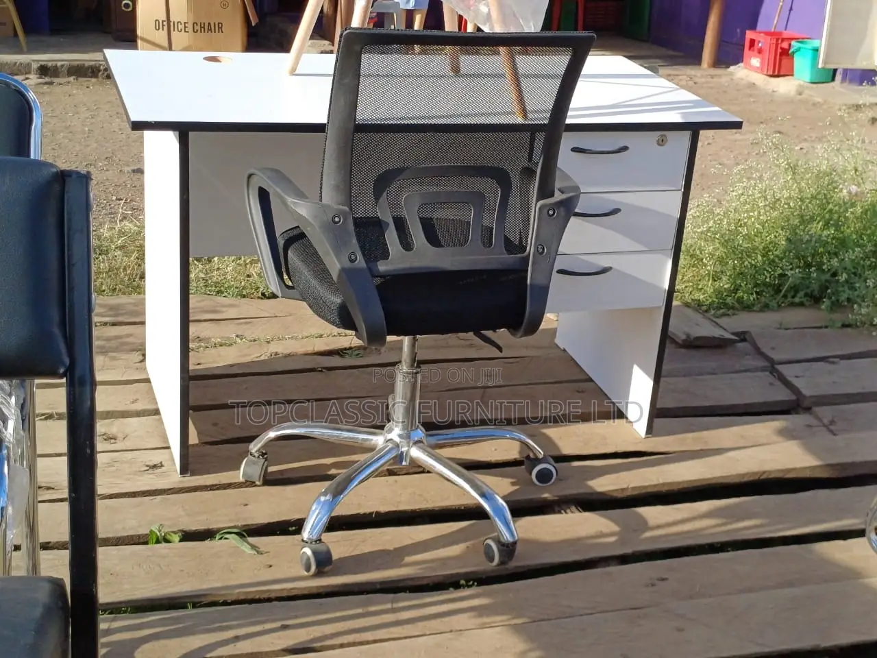 Office Desk and Office Chair