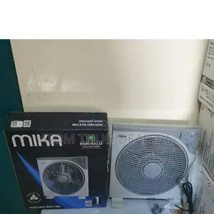 Mika Brand Box Fan -White