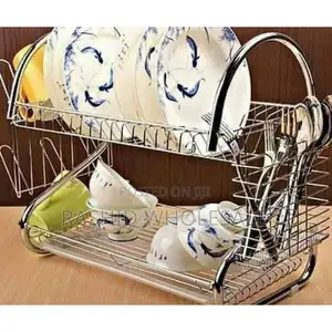 Double Layer Stainless Dish Rack