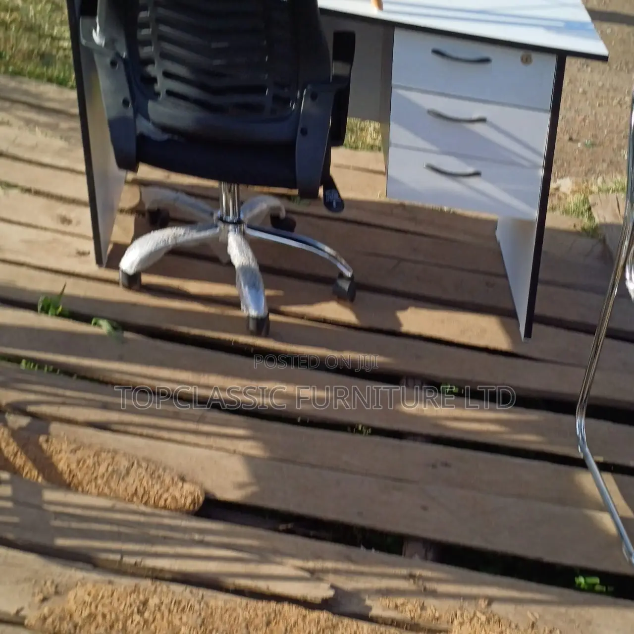 Office Desk+Headrest Chair