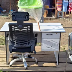 Office Desk+Headrest Chair