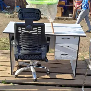 Office Desk+Headrest Chair
