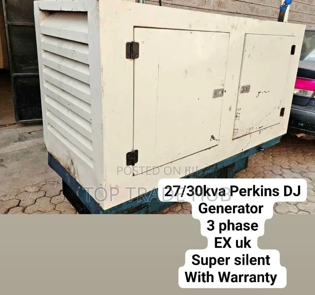 Perkins Generator 30kva 3phase Ex-Uksuper Silent