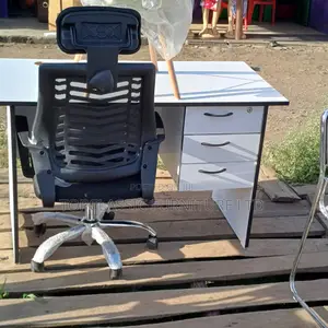 Office Desk+Headrest Chair