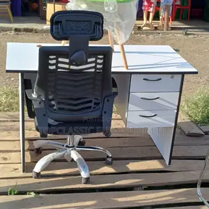 Office Desk+Headrest Chair