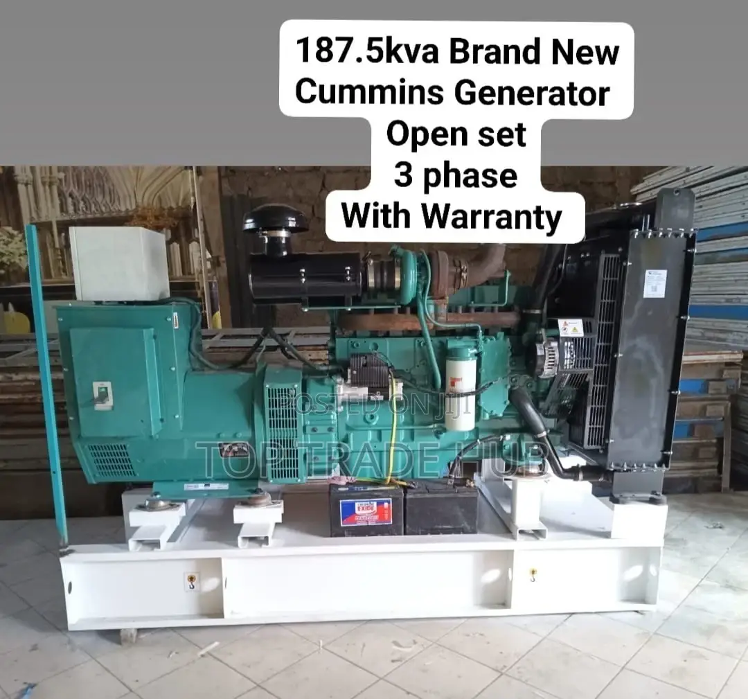 Cummins Generator Open-Type 3 Phase 190 Kva
