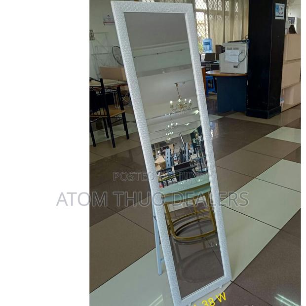White Rectangle Dressing Mirror - main view