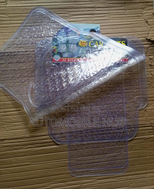 Clear 5pcs Floor Mats Clear Universal Fit - main view