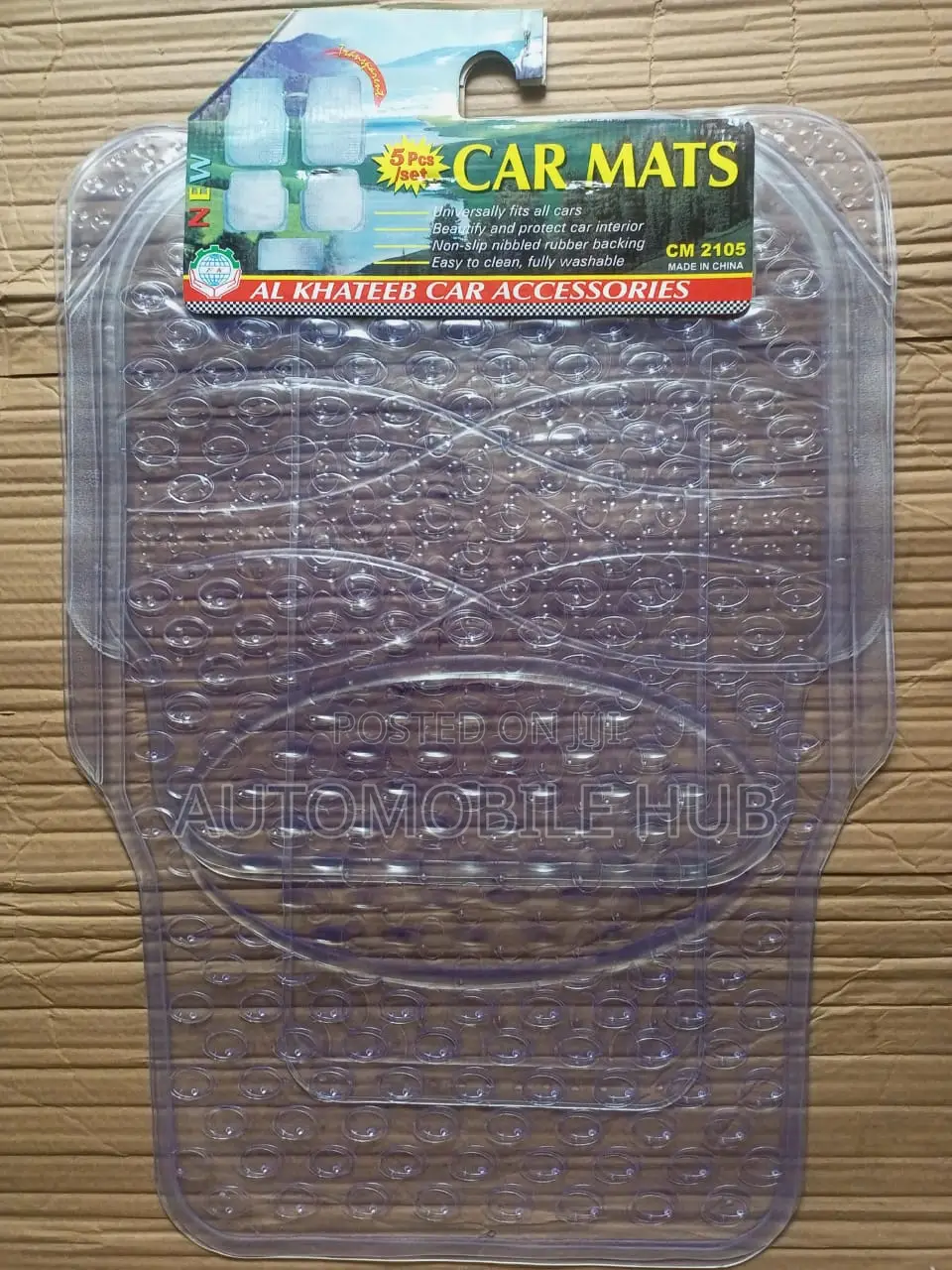 Five Seater Clear Floor Mats 5pcs