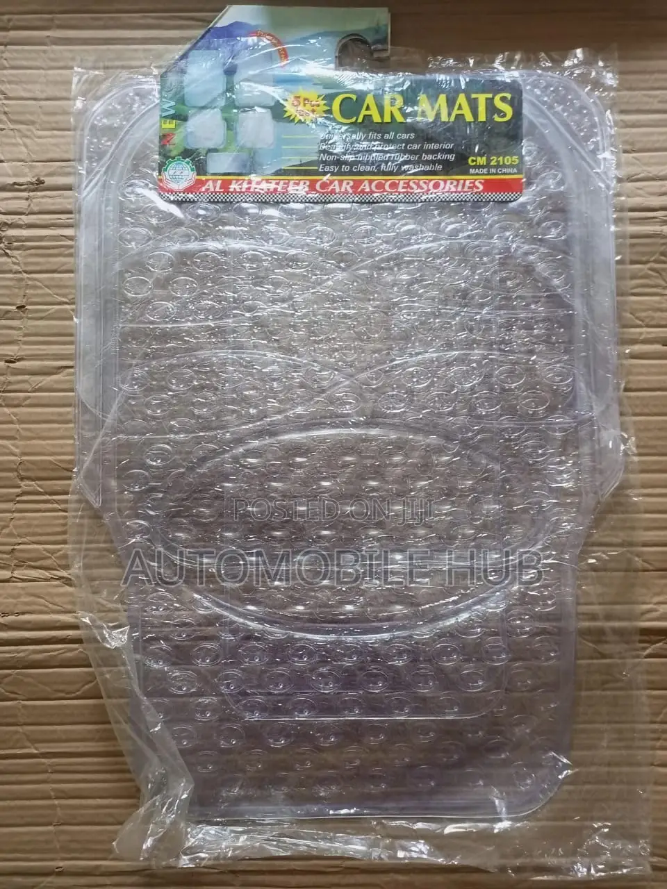 Five Seater Clear Floor Mats 5pcs