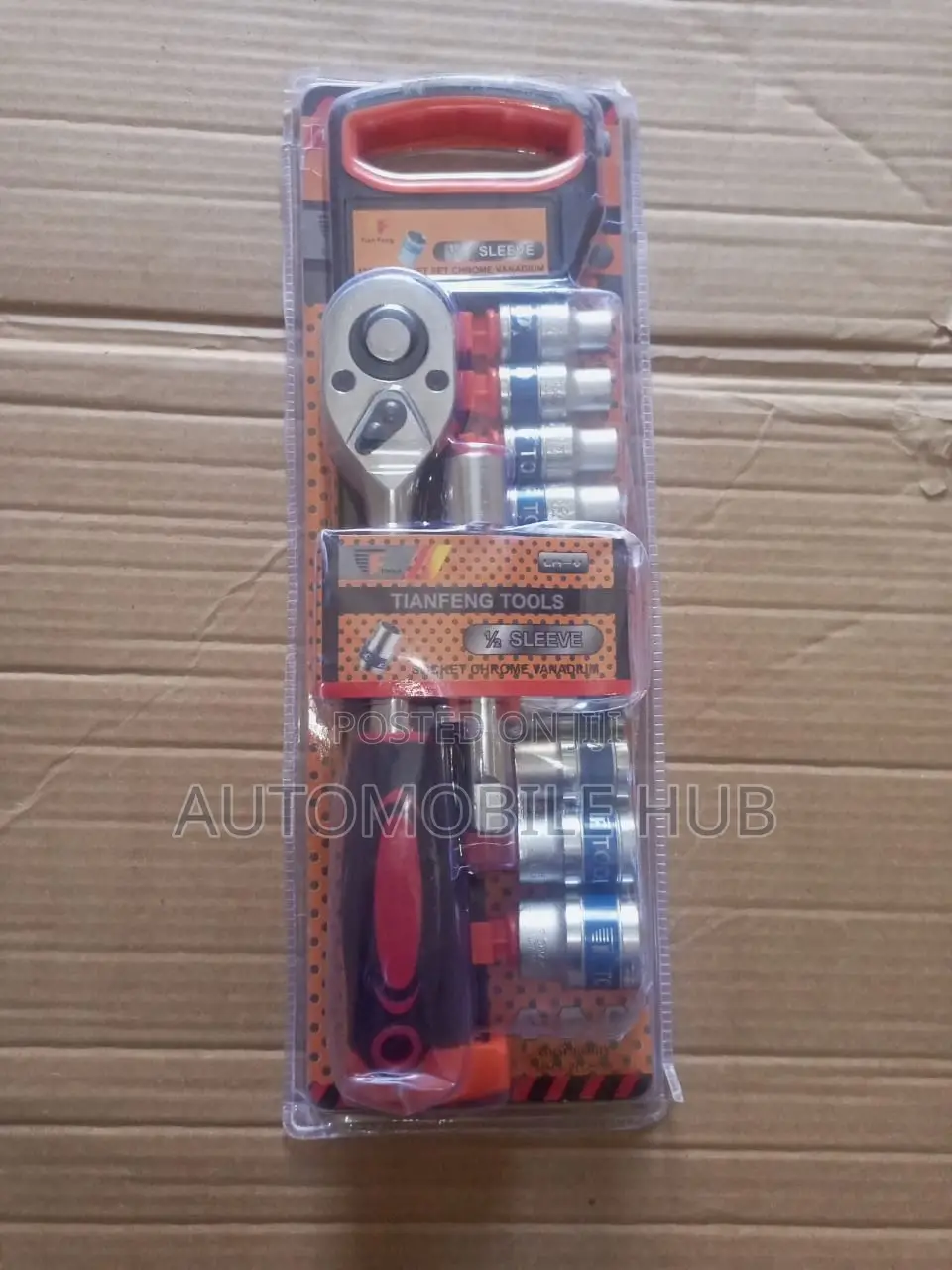 12piece 1/2 Sleeve Socket Set Chrome Vanadium