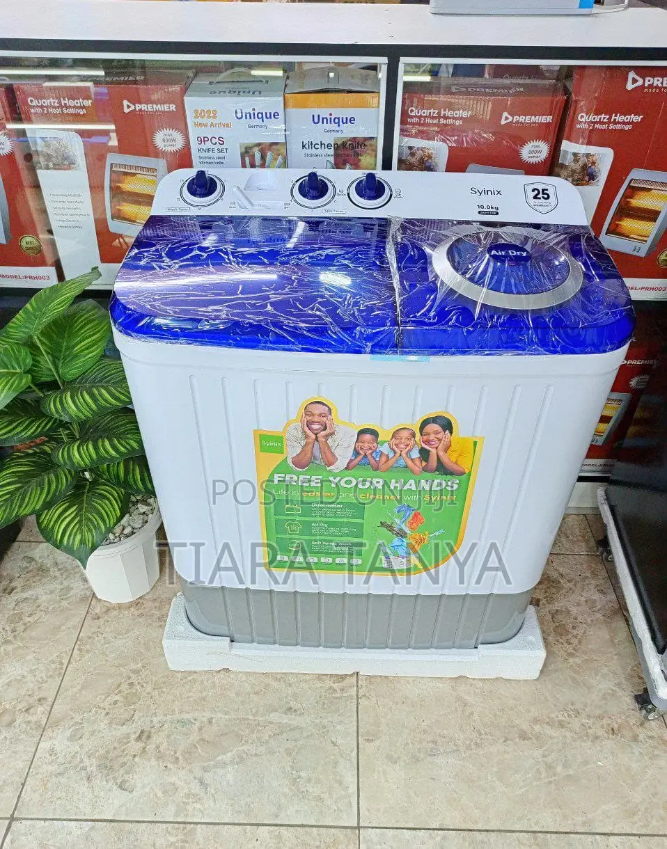 SYINIX 10KG Twin Tub Washing Machine SWMTT10K